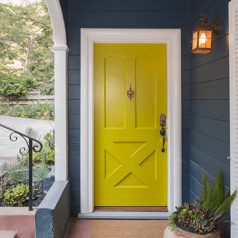 Residential exterior door painting